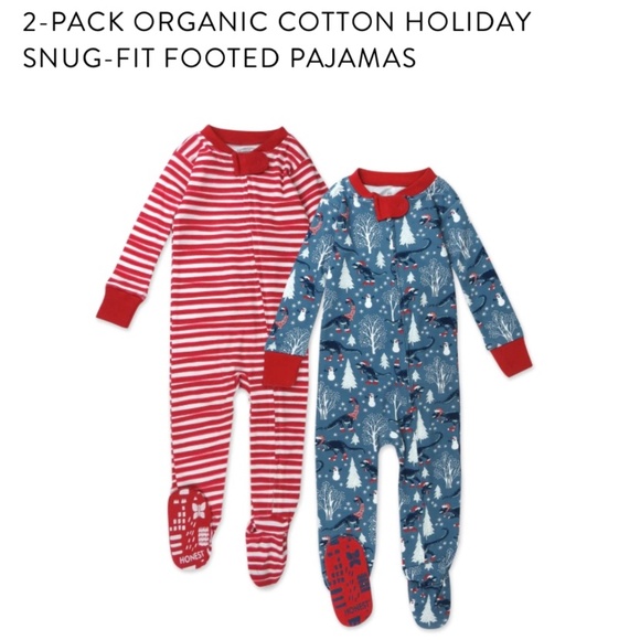 Honest Baby 2 Pack Pajamas - Picture 1 of 3